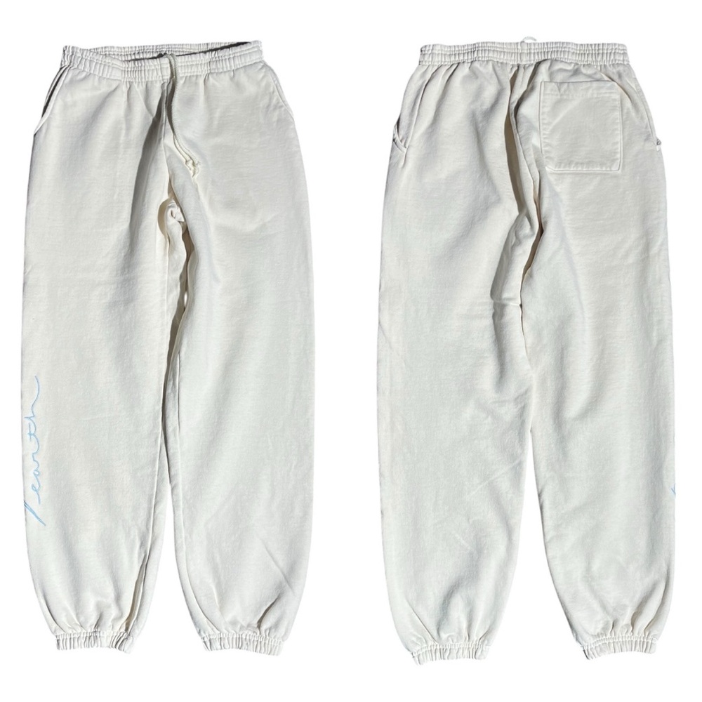 Palo Santo Studios Peace On Earth Jogger Sweatpants Cream